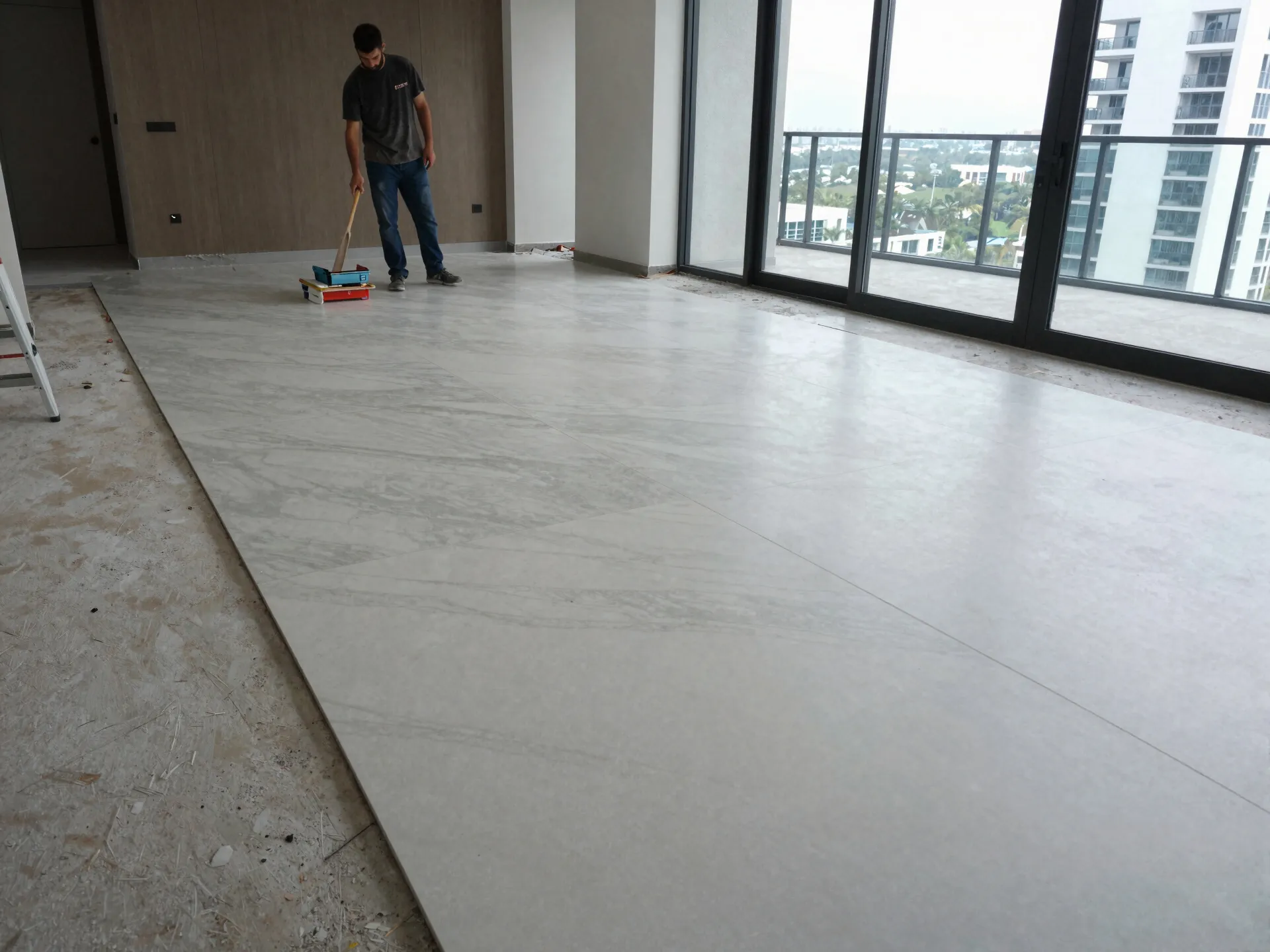 Restaurant Interior — Large Format Porcelain